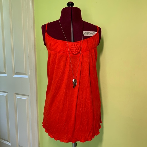 Zara Tops - Orange Flower Cami